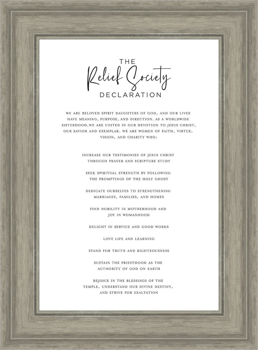 The Relief Society Declaration