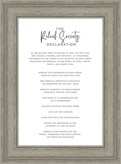 The Relief Society Declaration