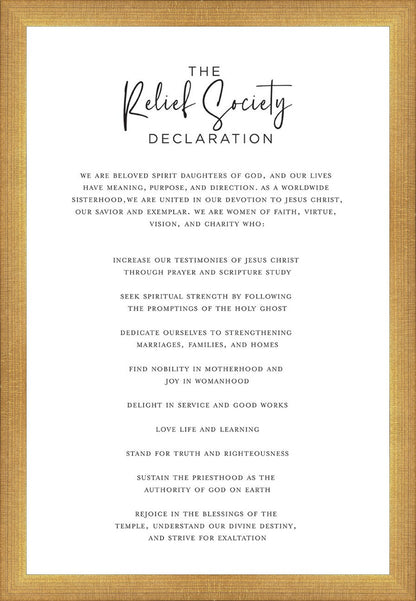 The Relief Society Declaration