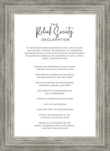 The Relief Society Declaration