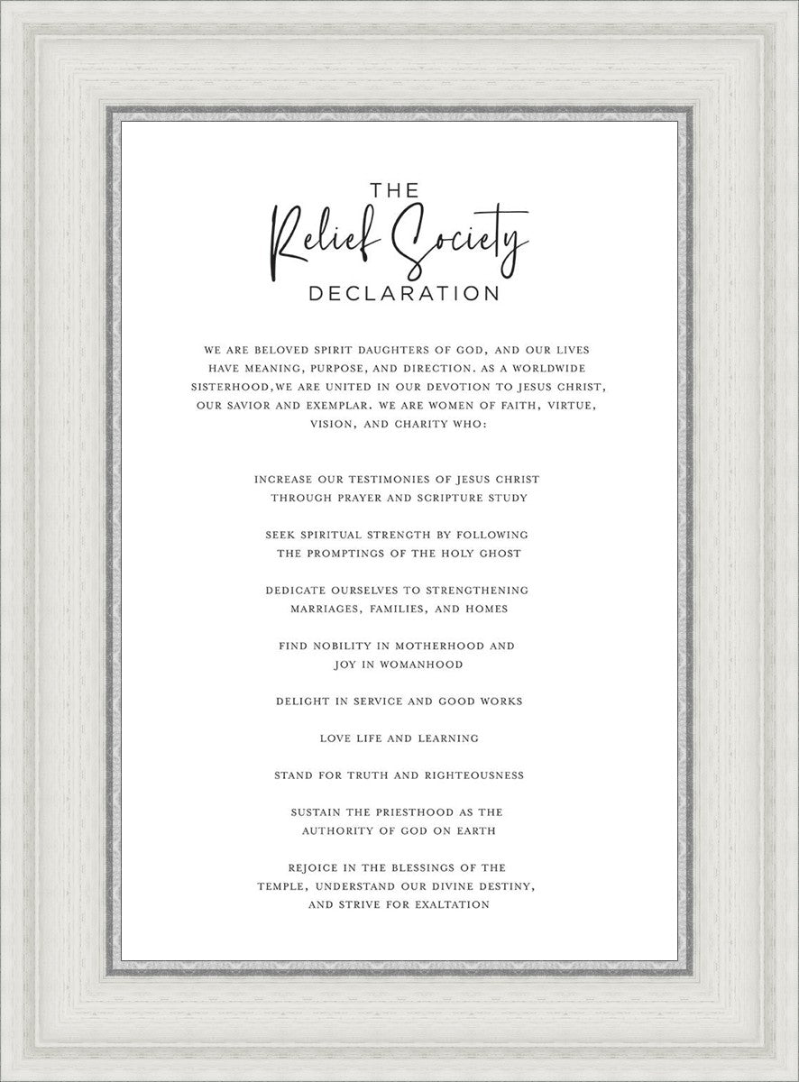 The Relief Society Declaration