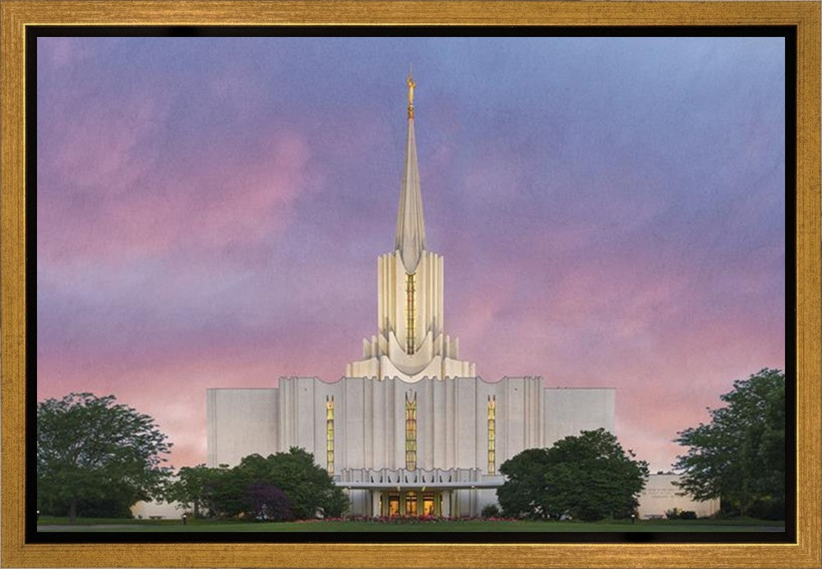 Jordan River Temple 01 Gallery Wrap