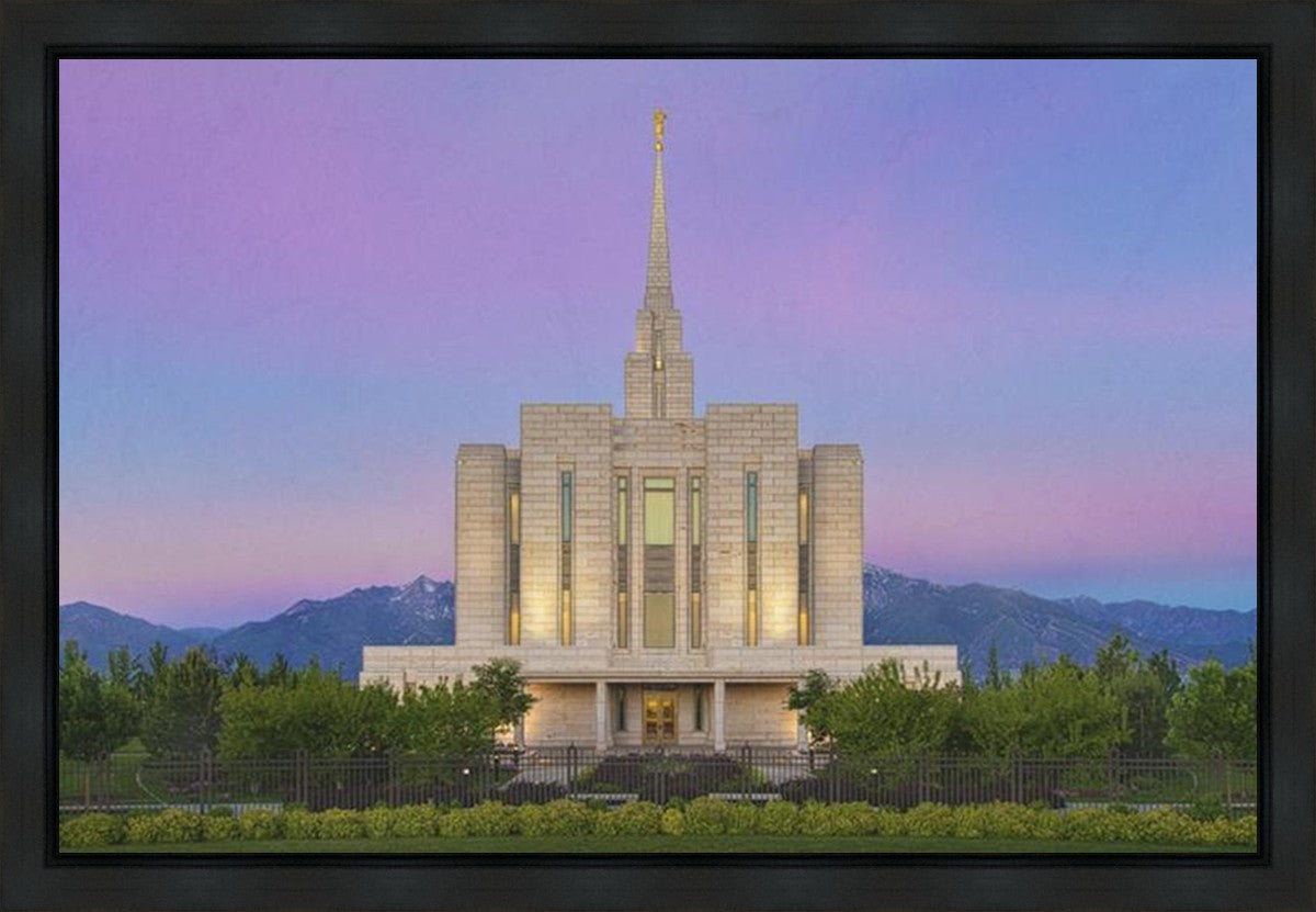 Oquirrh Mountain Temple 02 Gallery Wrap