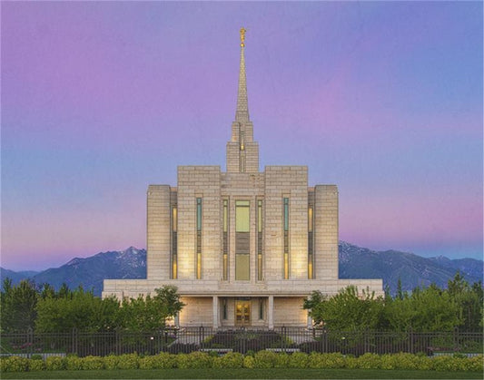 Oquirrh Mountain Temple 02 Gallery Wrap