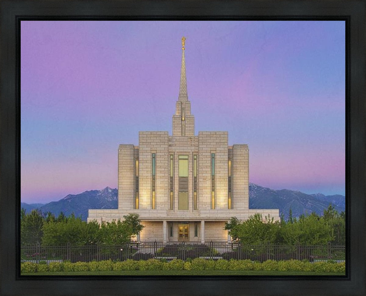 Oquirrh Mountain Temple 02 Gallery Wrap