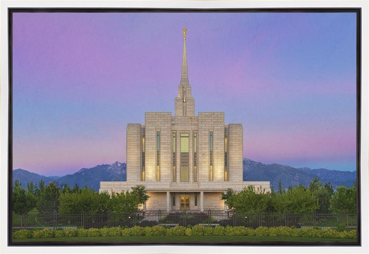 Oquirrh Mountain Temple 02 Gallery Wrap