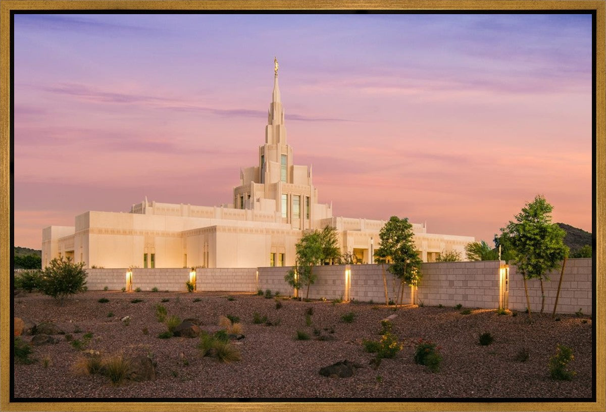 Phoenix Temple Dusk Gallery Wrap