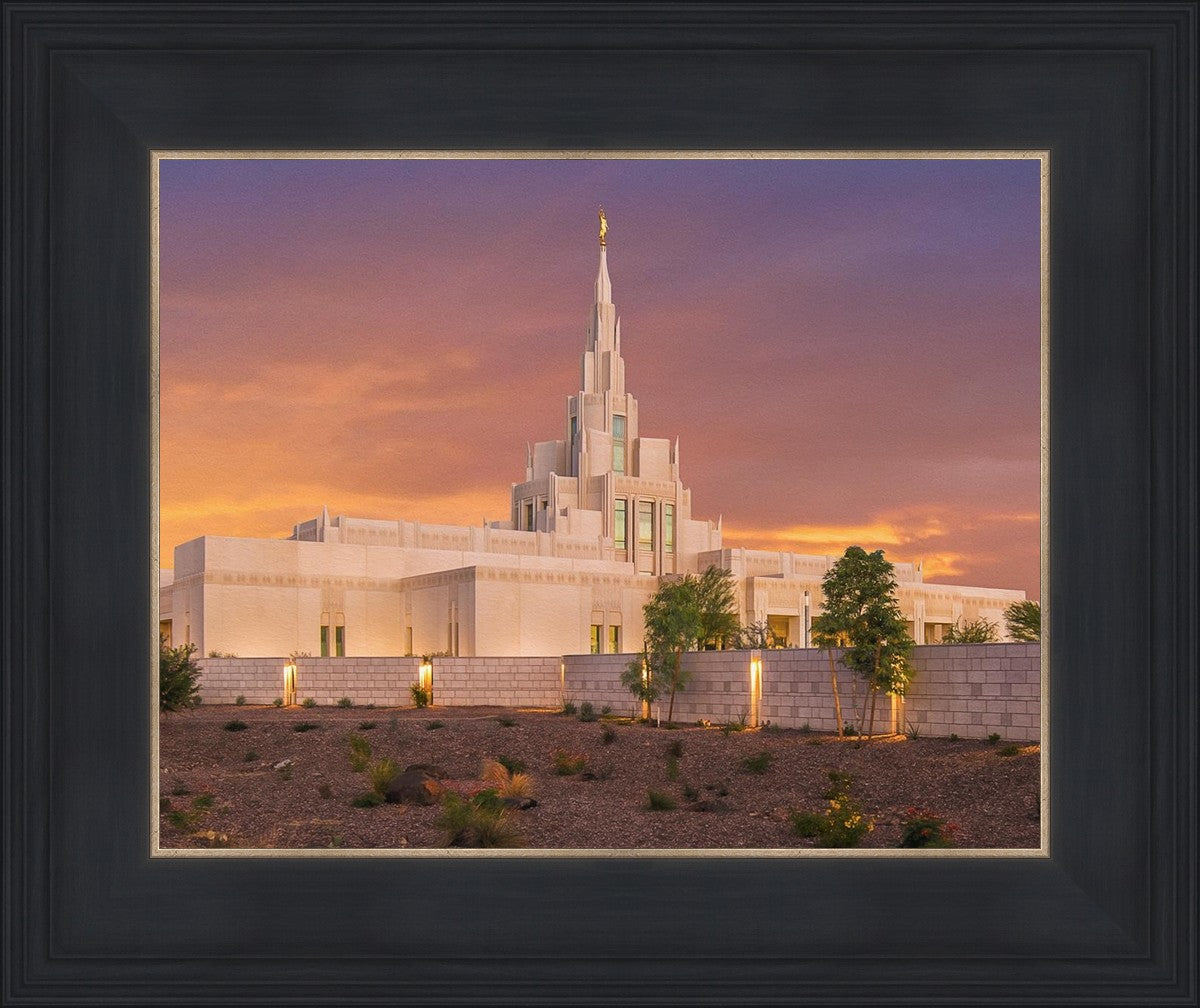 Phoenix Temple Sunset