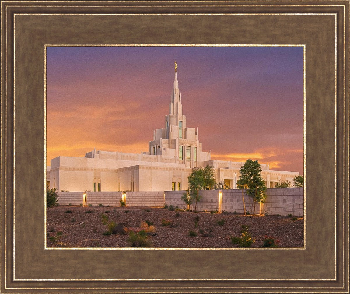 Phoenix Temple Sunset