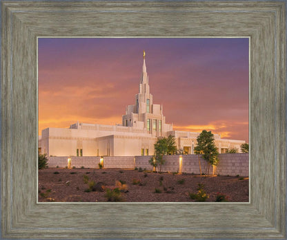 Phoenix Temple Sunset