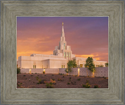 Phoenix Temple Sunset
