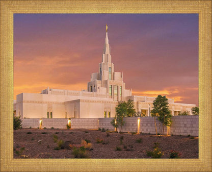 Phoenix Temple Sunset