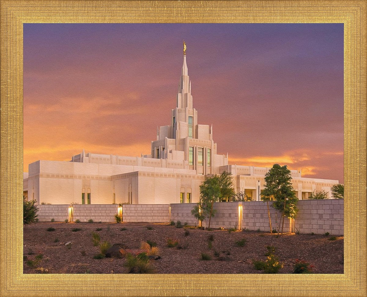 Phoenix Temple Sunset