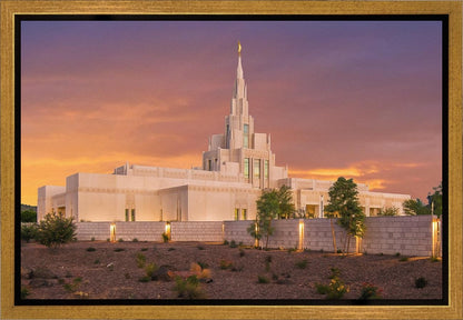Phoenix Temple Sunset