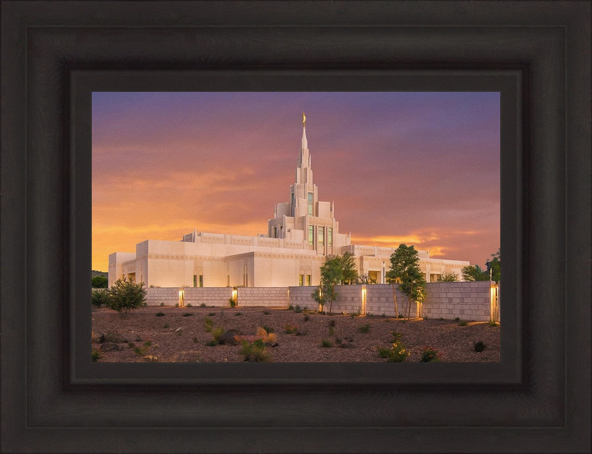 Phoenix Temple Sunset