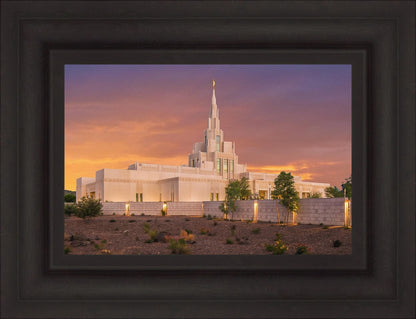 Phoenix Temple Sunset