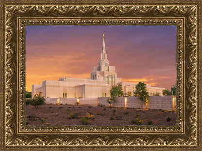 Phoenix Temple Sunset