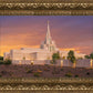 Phoenix Temple Sunset