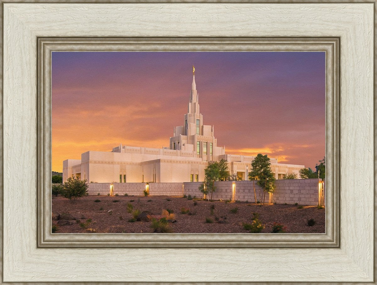 Phoenix Temple Sunset