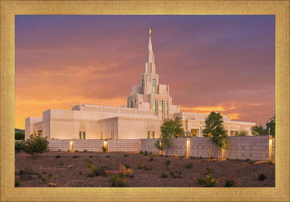 Phoenix Temple Sunset