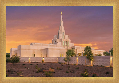 Phoenix Temple Sunset