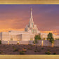 Phoenix Temple Sunset
