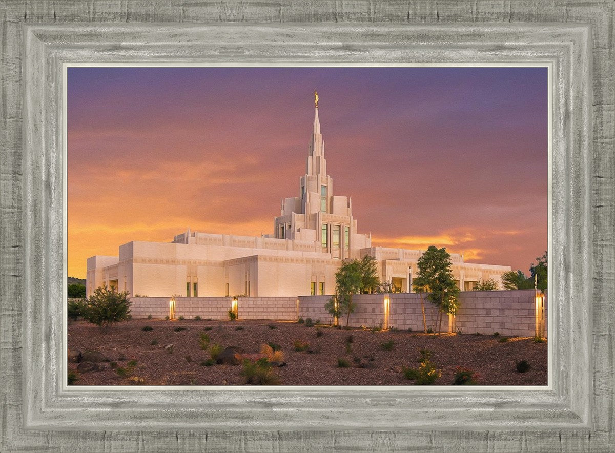 Phoenix Temple Sunset