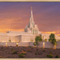 Phoenix Temple Sunset