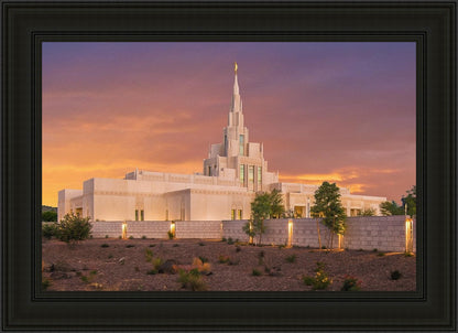 Phoenix Temple Sunset