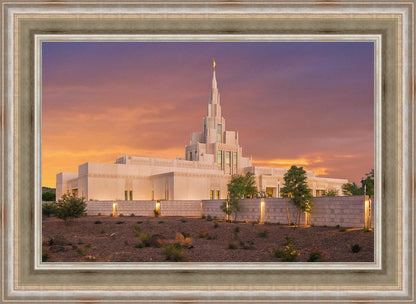 Phoenix Temple Sunset