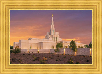 Phoenix Temple Sunset