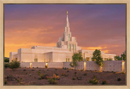 Phoenix Temple Sunset