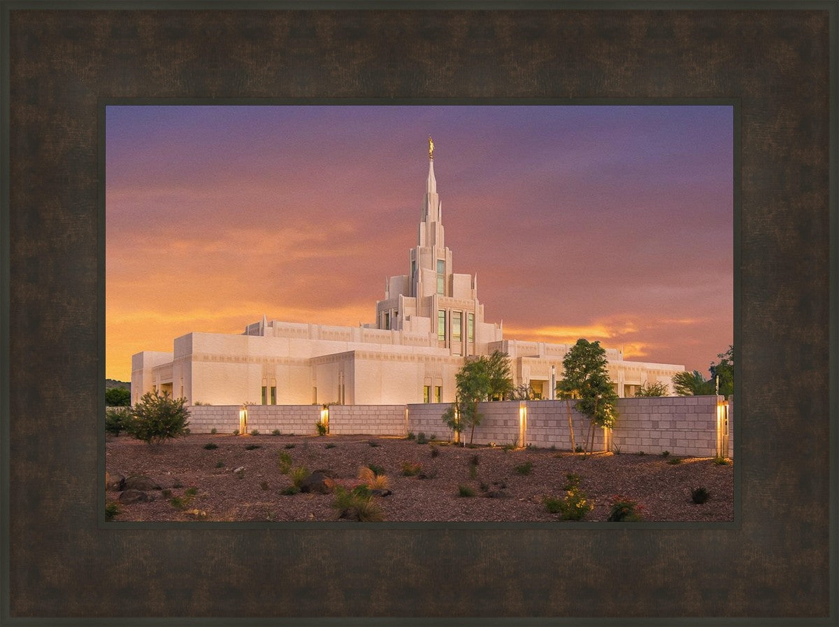 Phoenix Temple Sunset