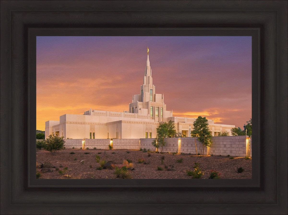 Phoenix Temple Sunset