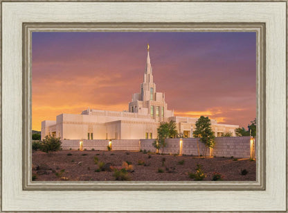 Phoenix Temple Sunset