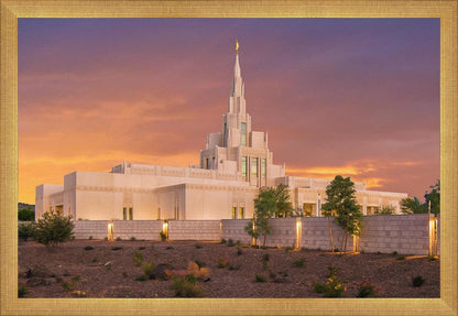Phoenix Temple Sunset