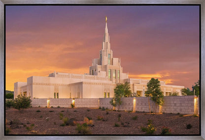 Phoenix Temple Sunset