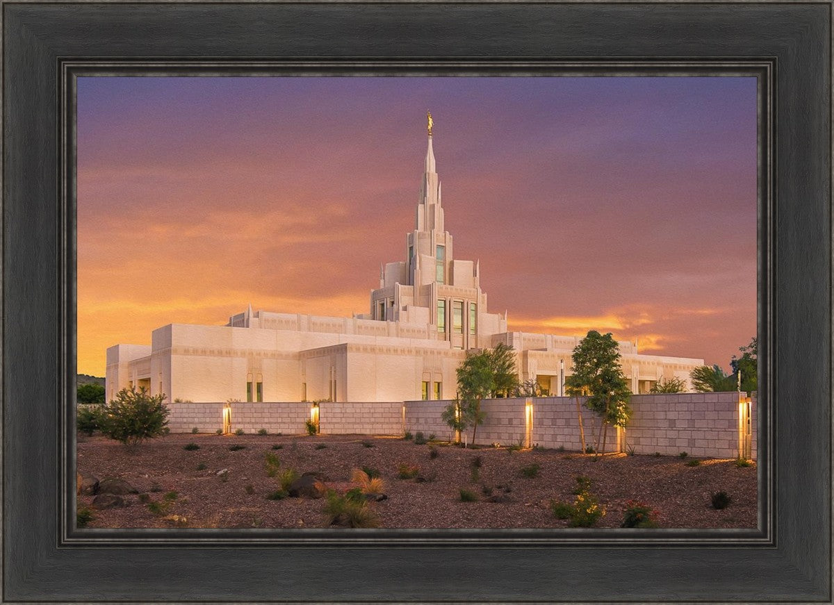 Phoenix Temple Sunset