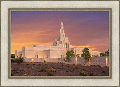 Phoenix Temple Sunset