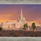 Phoenix Temple Sunset