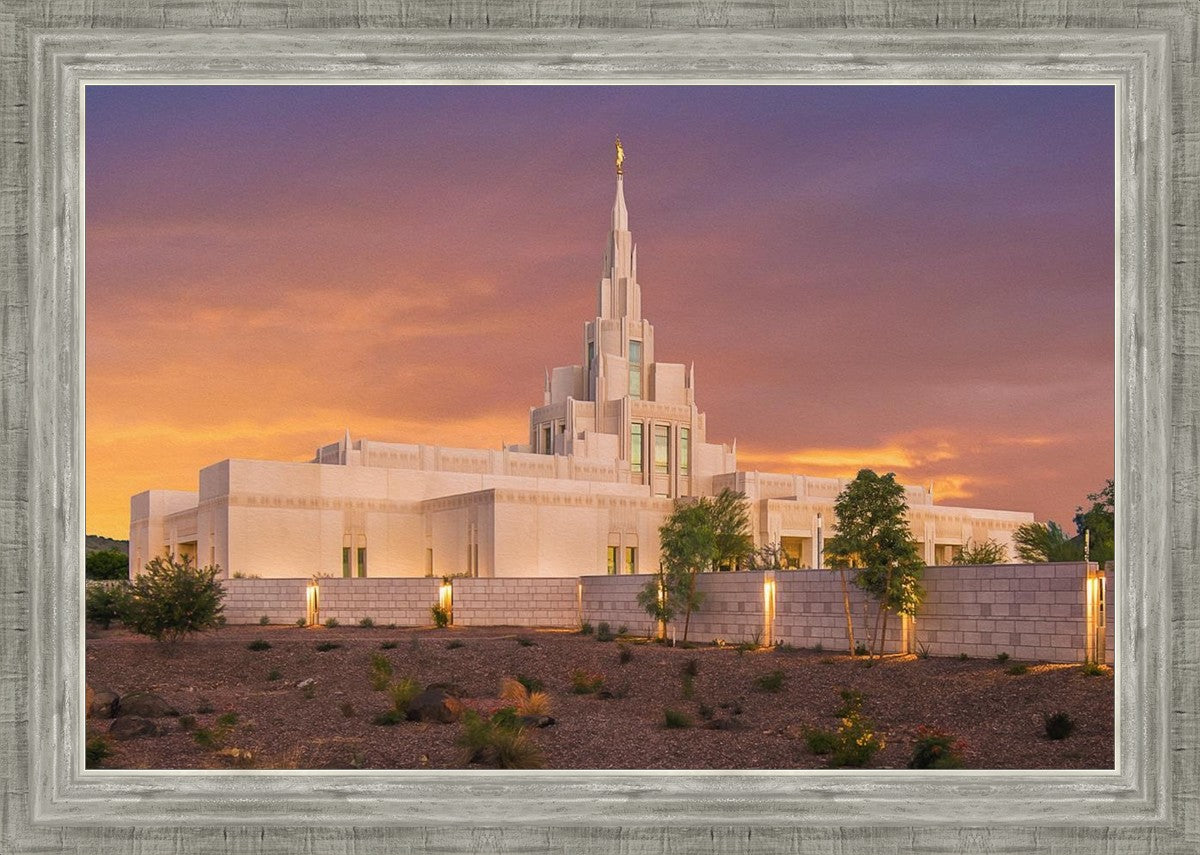 Phoenix Temple Sunset