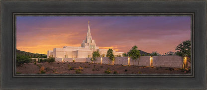 Phoenix Temple Sunset