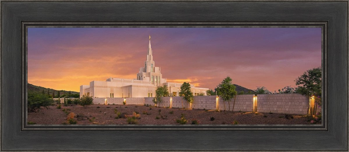 Phoenix Temple Sunset