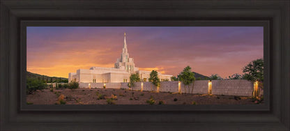 Phoenix Temple Sunset
