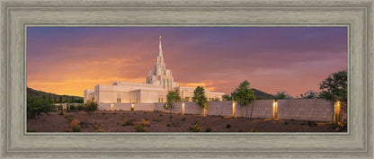 Phoenix Temple Sunset