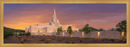 Phoenix Temple Sunset