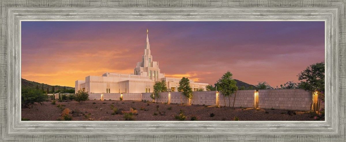 Phoenix Temple Sunset