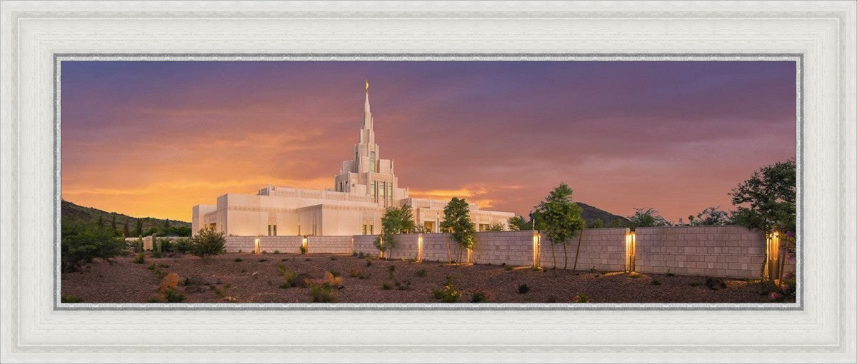 Phoenix Temple Sunset