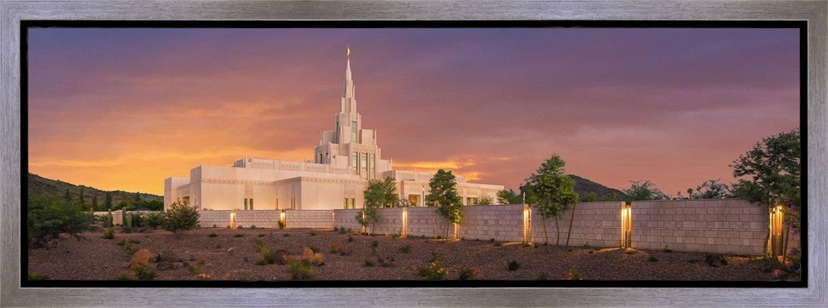 Phoenix Temple Sunset Gallery Wrap
