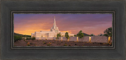 Phoenix Temple Sunset